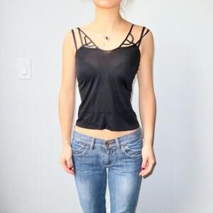Women's Black Vests-tanks-cami